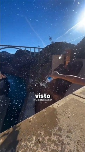 Why does water fly upward at the Hoover Dam? 😳