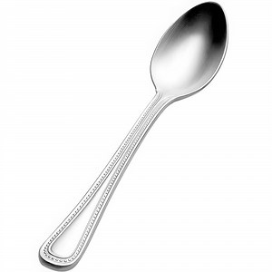 Bon Chef S1016 Sombrero 4 11/16" 18/10 Stainless Steel Extra Heavy Demitasse Spoon - 12/Case