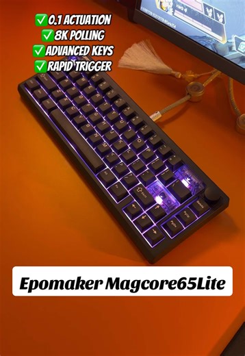 Pretty solid gaming keyboard with top of the line specs and it actually sounds pretty good. It’s also hotswappable and has customizable RGB. #epomakermagcore65lite #gamingkeyboard #epomakerkeyboard #gamingsetup #apexlegendsmovement