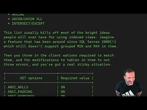 Learn T-SQL With Erik: Indexed View Ups and Downs