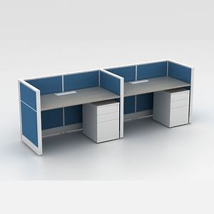 [Hot Item] Wholesale Office Furniture Modern Design 2 Person Cubicle Workstation