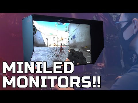 AOC's New MINILED Monitors First Look (Valencia Trip!)
