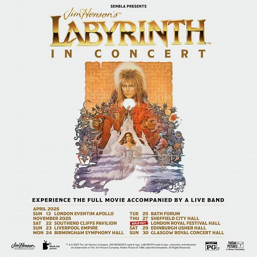 358 reactions · 39 shares | ⚡️Dance Magic Dance! ⚡️Join us on a journey to the castle in Goblin City as we celebrate Jim Henson’s Labyrinth: In Concert at Birmingham Symphony Hall on Monday 24th November 2025. Prepare to be transported into an experience with a special screening of the film accompanied by a live band. Tickets are now on general sale! ✨ | Labyrinth Movie | Facebook