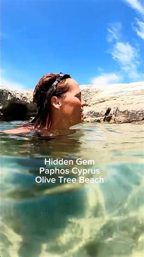 Olive Tree Beach is within Cap St George Resort #paphos #paphosbeaches #capstgeorge #cyprusshorts