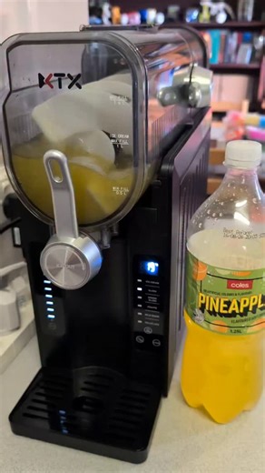Chantel | Aussie Food & Product Finds on Instagram: "Tested out my KTX Slushie Maker for the first time today! Very impressed with how it turned out 😃 #slushie #slushiemachine #slushiemaker #ktx #snack"