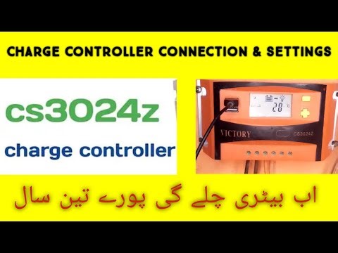 Solar charge controller settings| cs3024z charge controller settings