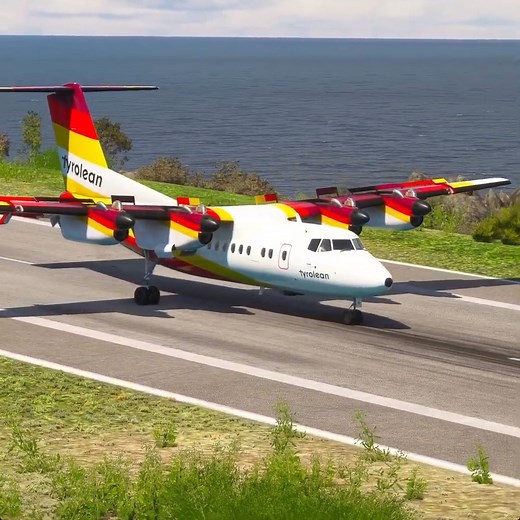 8.7K views · 109 reactions | Amazing Pilot Skills! DHC-7 Tyrolean Plane Takes Off from Short Runway | Jymi Jymi II | Facebook