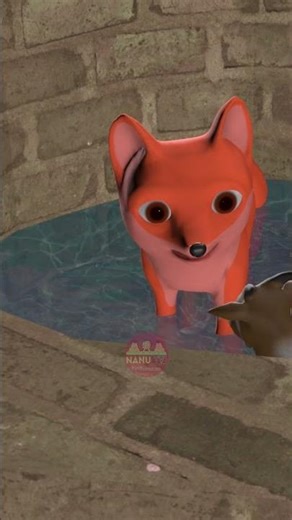 Fox and Goat story 2 | Syal ra bakhra ko katha 2 #shorts #cartoon #foxcartoon #kidssong