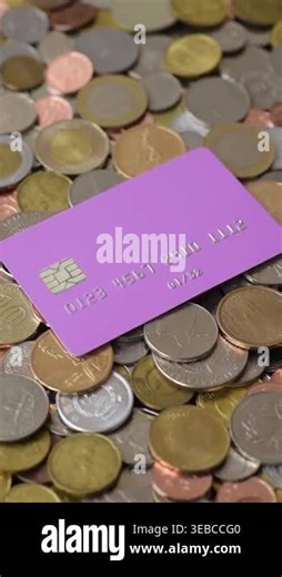 A credit card for contactless cashless payments via a terminal or online. A credit card