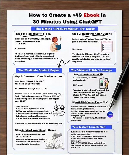 📚💸 How to Create a $49 Ebook in 30 Minutes Using ChatGPT If you’ve ever wanted to create a digital