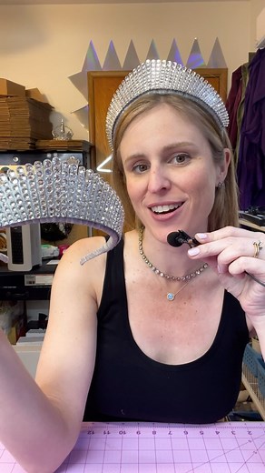 Crowns by Melissa Loschy on Instagram: "3D printing has opened up an entire world of possibilities for my crown/tiara making process. My dad and I work as a team in this endeavor - I’ll design a flat vector file in Adobe illustrator, then send it to him to set-up in his 3D print software. He uses PETG plastic and his @bambulab_official xC1 printer to produce our collab. We are already working on another royal tiara inspired design, I can’t wait to share (once we iron out all the details) stay tu