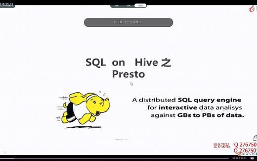 数据架构师 第022节presto是什么.presto的架构第23节presto运行机制和配置文件详解