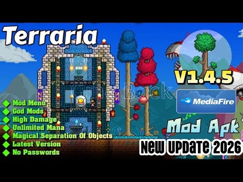 Terraria | v1.4.5 | Mod Apk | Mod Menu | God Mods | Gameplay