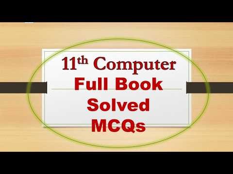 First year computer science Full book solved important MCQs