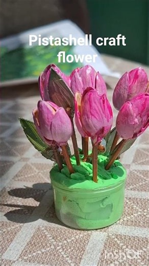 pistashell flower | #shorts #viral #trending #art #pistashellcraft