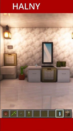 Minecraft bathroom interior