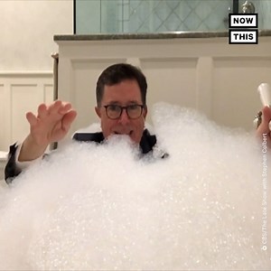 Stephen Colbert returned to the screen with this poignant coronavirus monologue filmed from his bathtub 🛁 | NowThis