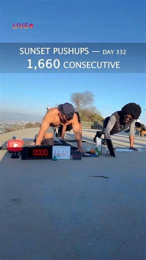 1,660 today. 33 days left. Hardest pushup challenge in the world. #pushupchallenge #365daychallenge #worldrecord | Richard Hernandez