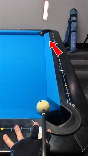 The Most Difficult Two-Bank Shot Billiards Trick, 2 Wall Bounces WILL GO IN!😱#shorts #billiards