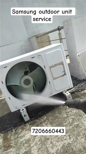 Samsung Outdoor Split AC Service | Full Repair & Cleaning | #ACService #HelloMistri443 #Samsung