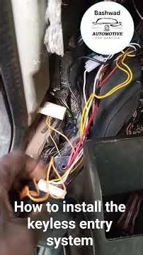 brief explanation ont he functions of the keyless entry system