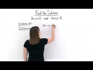 Solving Systems using the Elimination Method (Virtual Nerd)