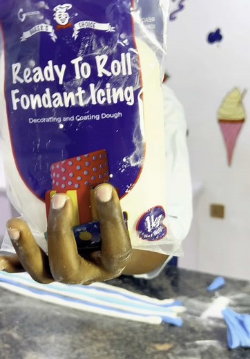 Stunning Marble Fondant Cake Design with Bakers Choice