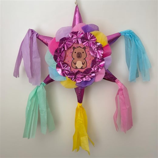 Pink Capybara Piñata – Birthday Party Celebration Decoration - Etsy