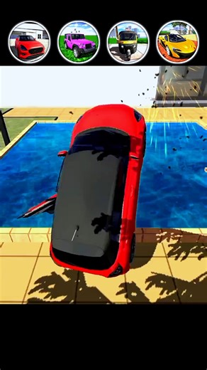 ALL CAR JUMPING TEST POLICE FRANKLIN HOUSE🤯🤩|| INDIAN BIKES DRIVING 3D ||#tending #games #shorts