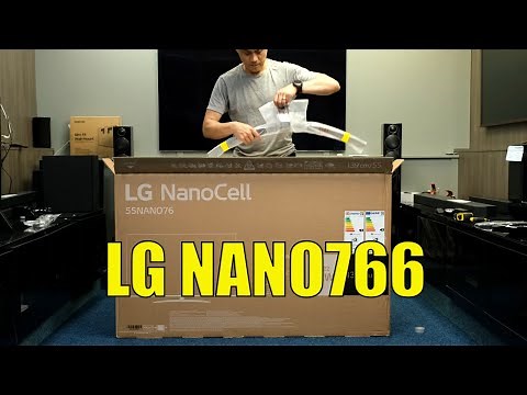 LG 2022 NANO76 55" Unboxing, Setup, Test and Review with 4K HDR Demo Videos 55NANO76