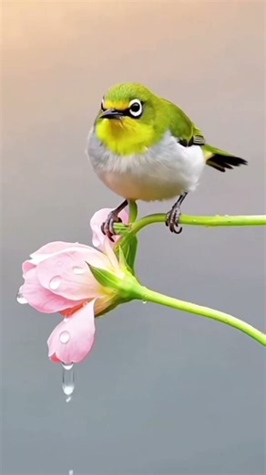 🌹🐦 Bird in the Rain: Nature’s Most Beautiful Moment! 🌧️❤️