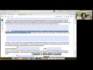 Info for Faculty: Attendance Form and Attendance Flexibility as an Accommodation