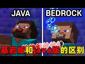 我的世界：你知道基岩版和java版中有那些不同吗？快来一起看看你知道几个吧！