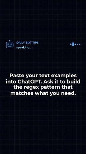 I generated regex patterns instantly…