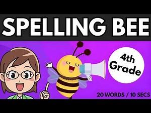 4th Grade Spelling Bee Challenge | 20 Words from Easy to Hard to Spell