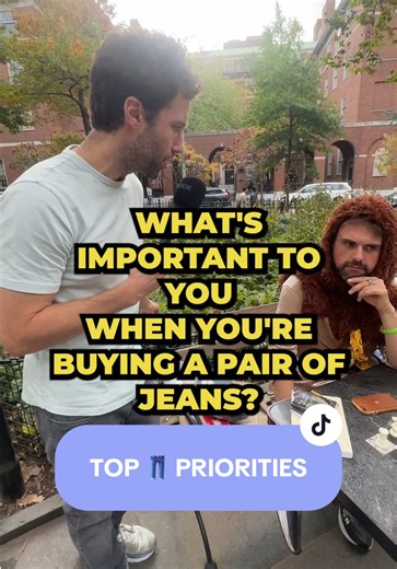 What’s most important to you when buying jeans? #interview #jeans #theperfectjean