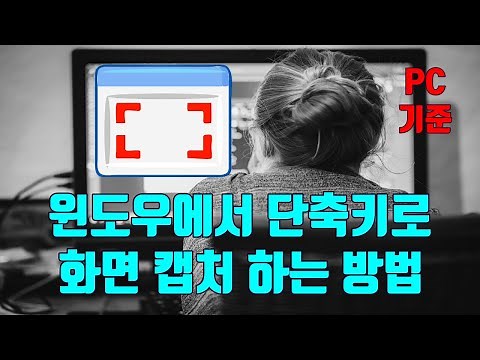 윈도우에서 단축키로 화면 캡처 하는 방법(PC기준) - 생활팁
