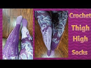 Crochet Thigh High Socks |Knotty by Selassie|
