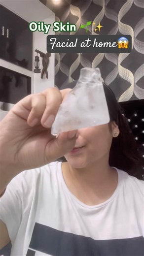 Oily Skin Facial at Home 🧖‍♀️ | 4 Easy Steps for Fresh & Oil-Free Glowing Skin ✨ #shorts
