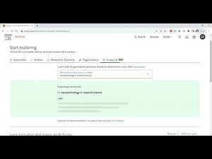 Find Research Summary Using Scopus AI