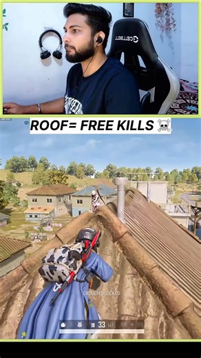 They Didn’t Look Up… Big Mistake 😈 #pubgpc #pubgpclive #rooftop #pubg