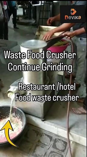 Food Waste Crusher Machine For Restaurants & Hotels