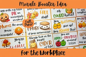 Fall Puns Encouragement Cards Printable | Autumn Humor Note Cards | 20 Fall Pun Cards PDF | Workplace & Classroom Morale Boosters - Etsy