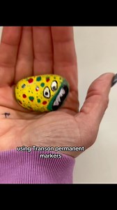 Pet Rock Craft | Transom Permanent Paint Markers. Ifyou are looking for cute DIY ideas or cute things to make, how about painting rocks? I still remember EXACTLY what my pet rock looked like from Pre-K! I am using Transon permanent paint markers and they did a fabulous job with opaque color on a textured surface. I skipped the googly eyes and drew them myself, and I am going to start a rock garden in my high school art classroom. Use my affiliate link to buy these markers: https://amzn.to/40tuEG