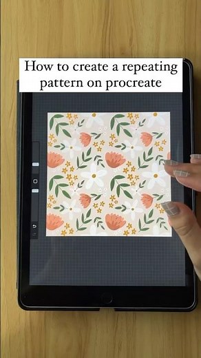 How to make a repeating pattern on procreate! 💗 #digitalart #procreateart #procreatetutorials