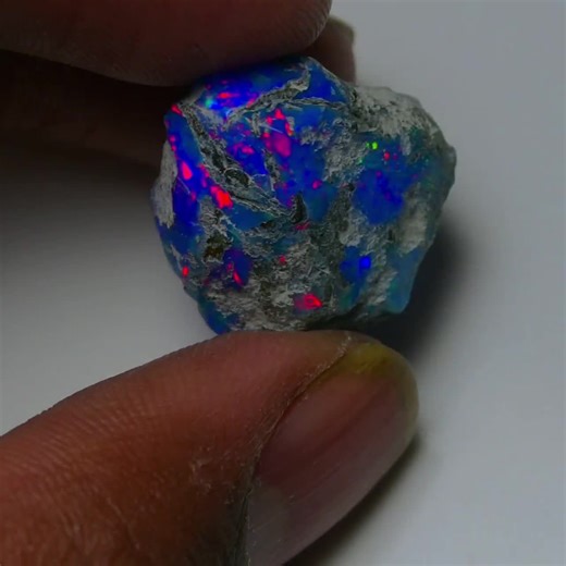 Blue Ethiopian Opal Rough, Welo Fire Opal, 17.25 Cts - Etsy
