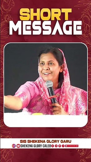 “One word from God can change everything 💫 || Short message by Sis. Shekena Glory Garu ||