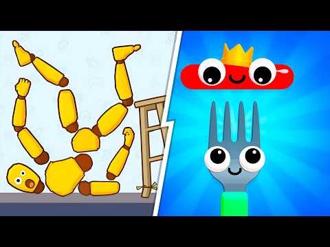 Kick & Break VS Fork N Sausage 🔥 Max Level SpeedRun Gameplay (Android,iOS) Ep 836