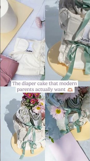 nachhaltige Windeltorte basteln mit Judes Stoffwindeln