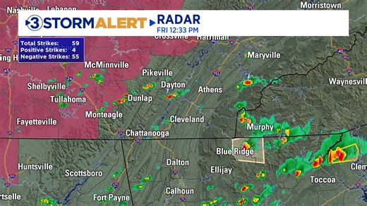 RADAR CHECK: Pop-up showers and storms are beginning to fire up this afternoon. A Severe Thunderstorm Watch (pink) is in effect for Middle Tennessee, including Grundy and Van Buren Counties, until 5 PM CT. | Local 3 Weather